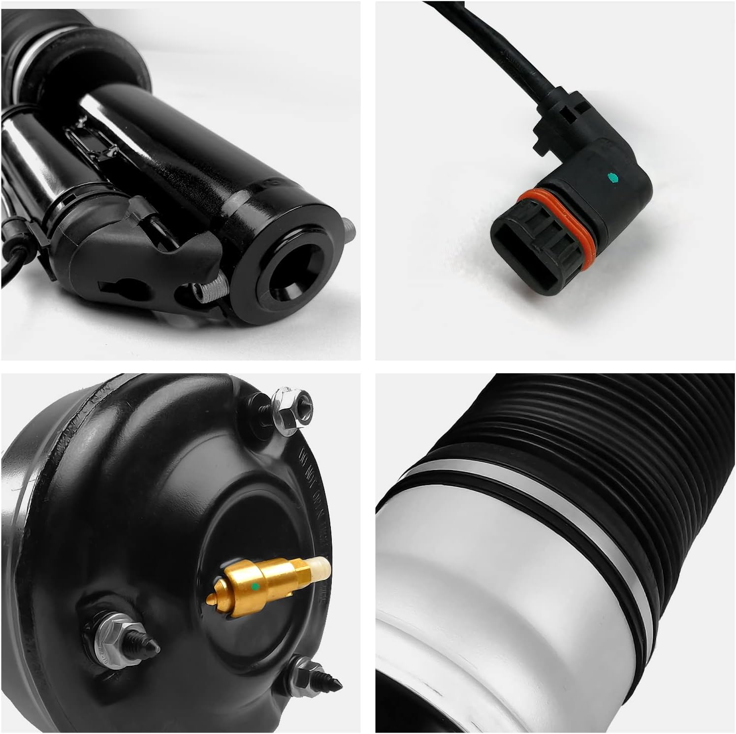 KEIYSHOLCK Front Air Strut Absorber Compatible with Mercedes Benz S-Class W220 S280 S320 S350 S400 S430 S500 S600 S55 S65 AMG Air Suspension Shock, OEM Replace# 2203202438, 2203205113