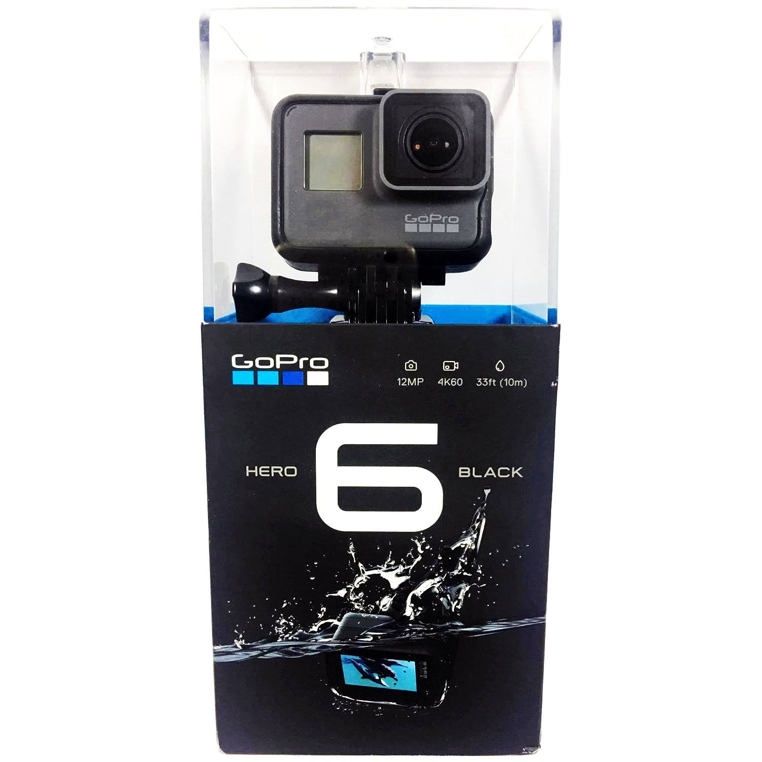 GoPro Hero6 Black 4K Ultra HD Camera + 9pc Filter Kit Set & More! - 64GB Kit GOPHERO6BKKB7