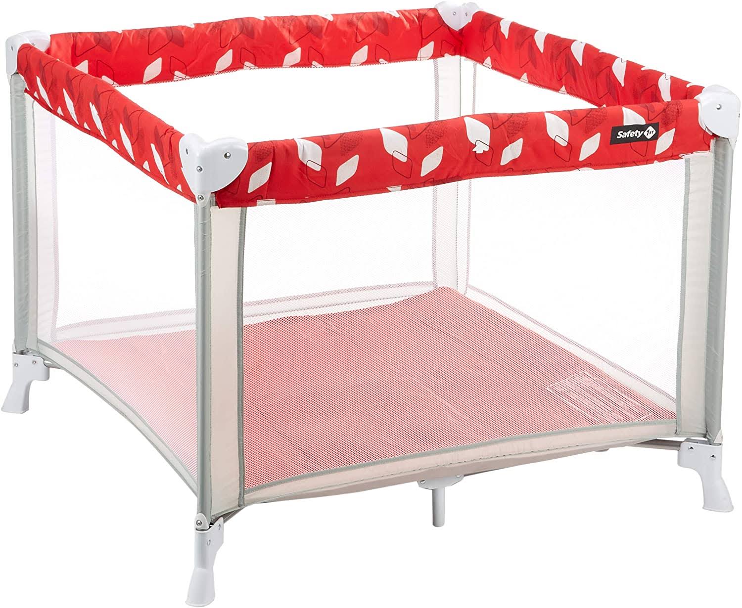 Safety 1st Circus Red Campus Compact Baby Playpen/Travel Cot