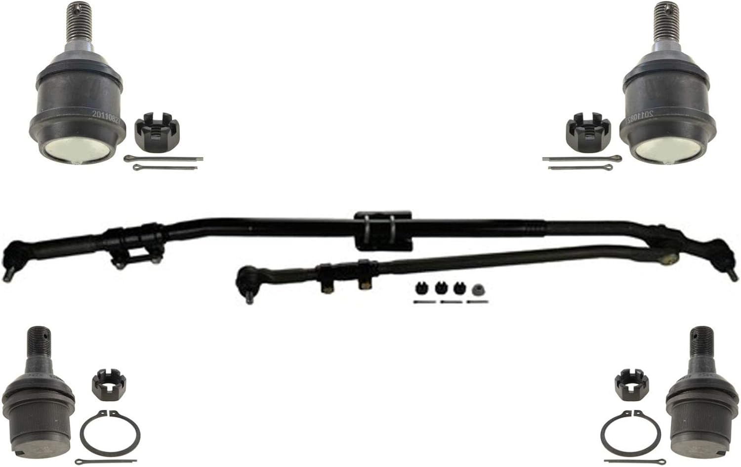 Drag Links Bracket Tie Rods Ball Joints for Dodge RAM 2500 4 Wheel Drive 08-12