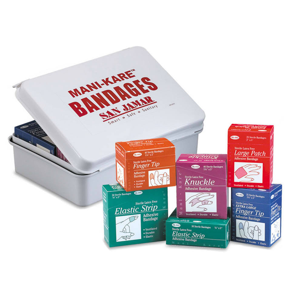San Jamar MK0906 Mani-Kare Bandages - Combination Pack