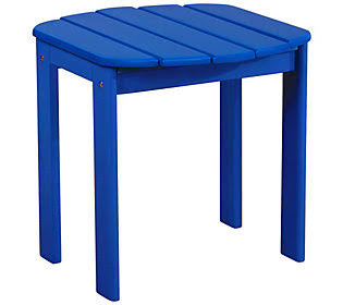 Linon Home Indoor/Outdoor Adirondack End Table ,Blue