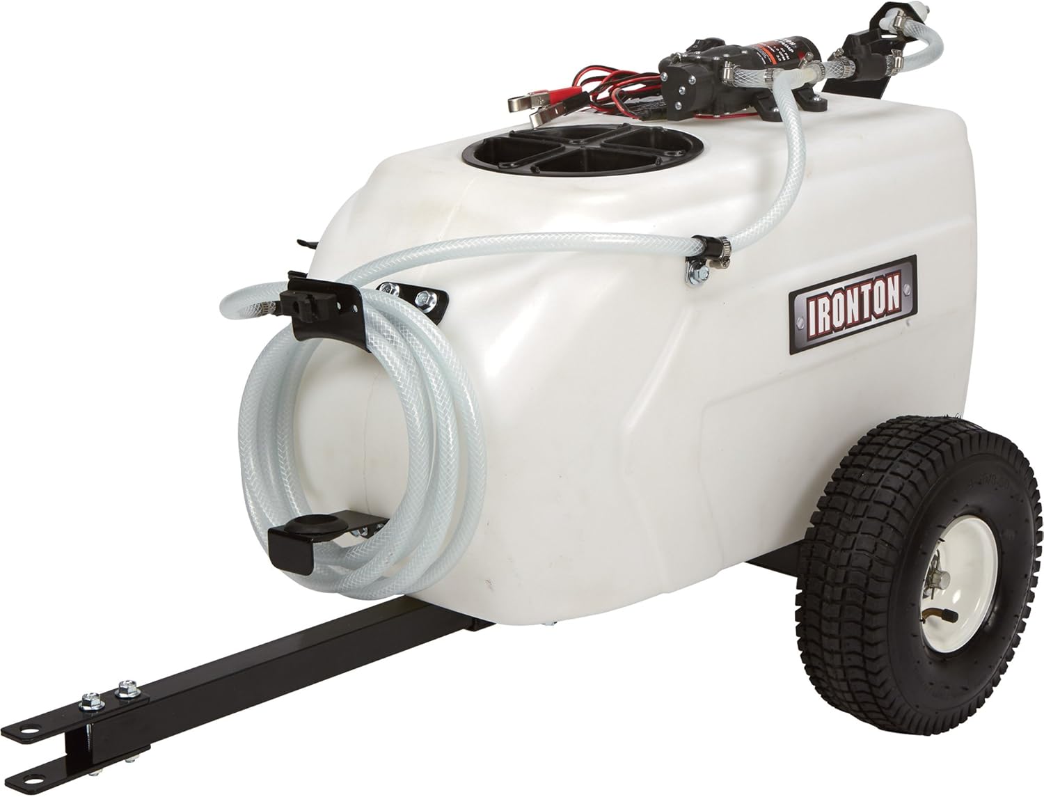 Ironton Tow-Behind Trailer Broadcast and Spot Sprayer - 13-Gallon Capacity, 1 GPM, 12 Volt DC