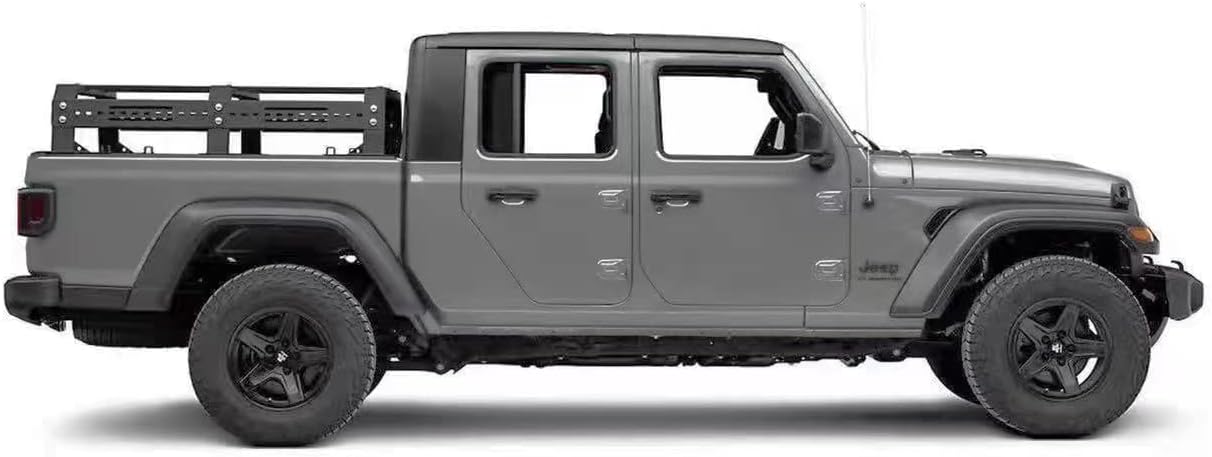 TKMAUTO Plus Truck Adjustable Bed Rack Cargo Carrier Compatible with Jeep Gladiator 2020 2021 2022
