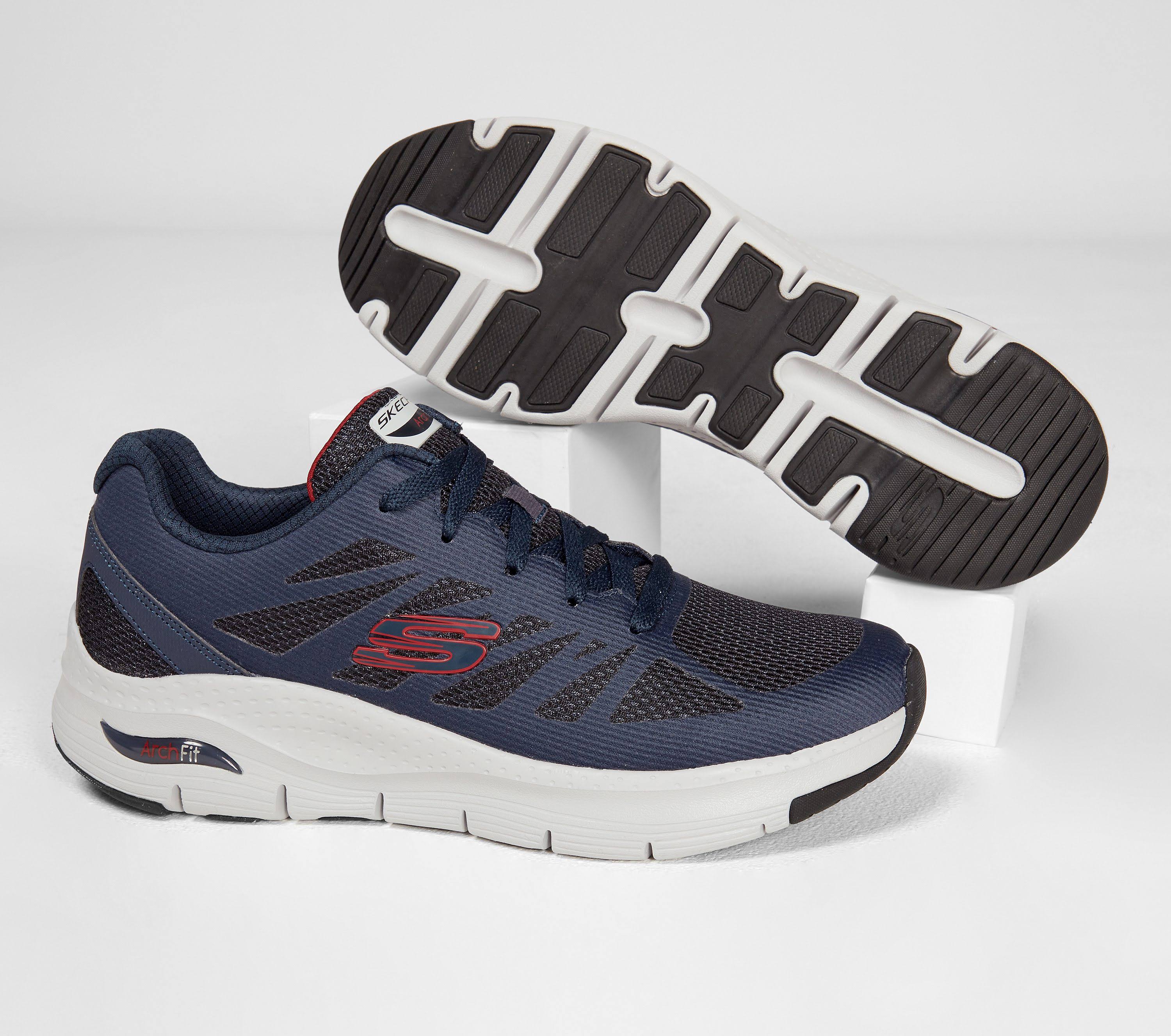 Skechers Arch Fit Charge Back Navy/Red - 14