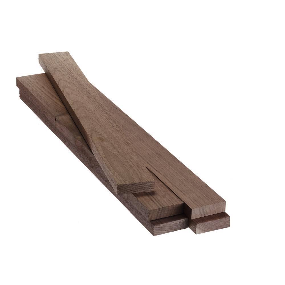 Swaner Hardwood 0.75 in. x 2.5 in. x 36 in. Walnut S4S (5 Pack)