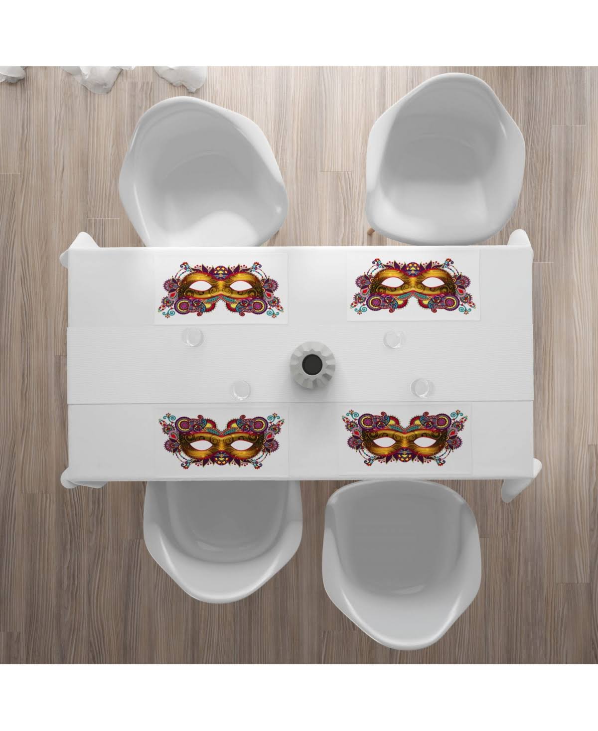 Ambesonne Mardi Gras Place Mats, Set of 4 - Multi