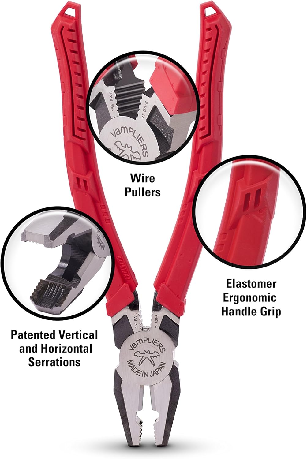 VamPLIERS World's Best Pliers VT-001-S3F Rusted/Damage/Security Screw Extraction Pliers Best Holiday Christmas Gift Ideal for Corporate/Friends/Family, Makes the Best Gift (VT-001-S3F Set)