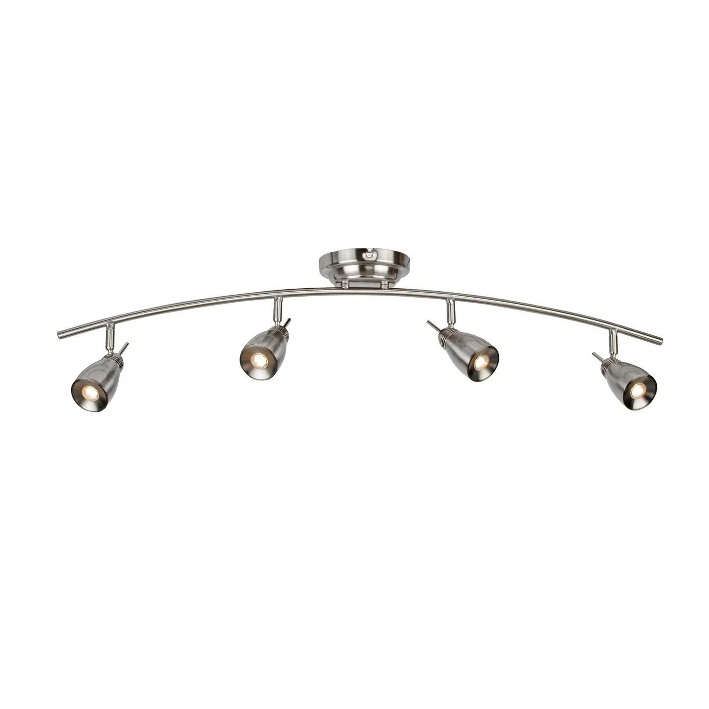 AFX Apollo LED 4 Light Fixed Track- Satin Nickel | APRF4450L30SN