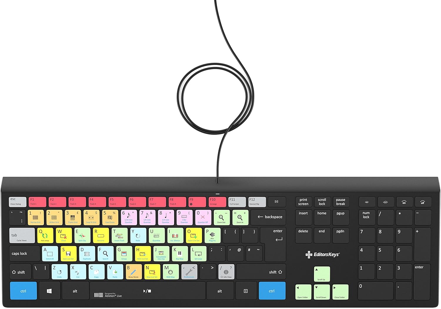 Ableton Live Backlit Keyboard for PC - Our Best Shortcut PC Keyboard