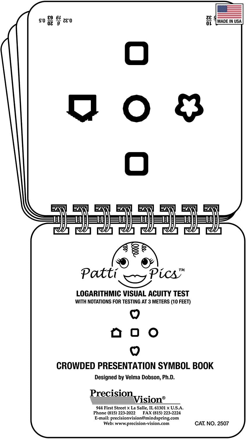 Kids Eye Chart Test 16 Page Flip Book Pack of 2