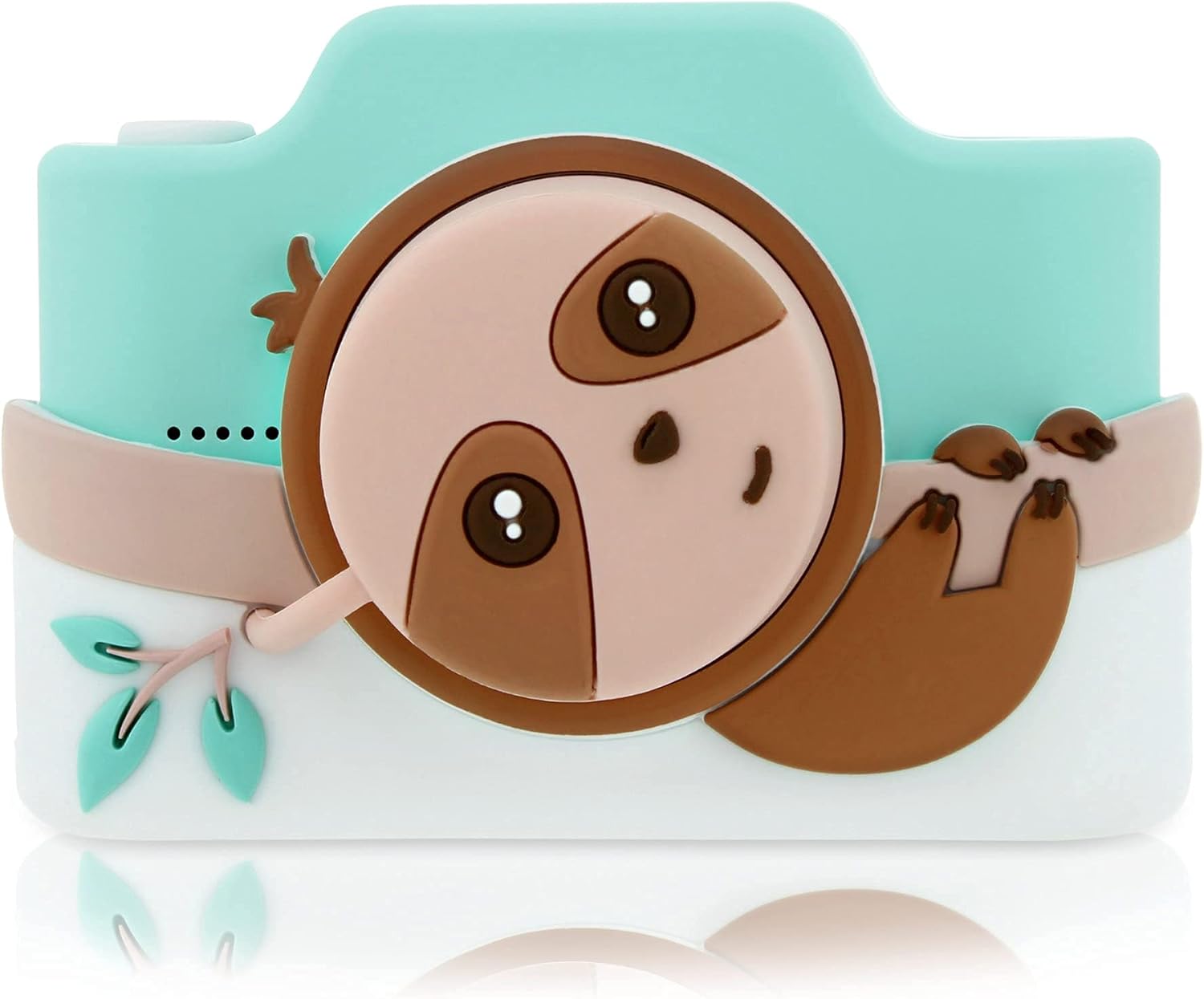 Kidamento Kids Digital Camera & Camcorder with Touchscreen, Soft BPA-Free Silicone Casing, WiFi & App, 16GB Memory Card - Model K - Sloth Pack of 2