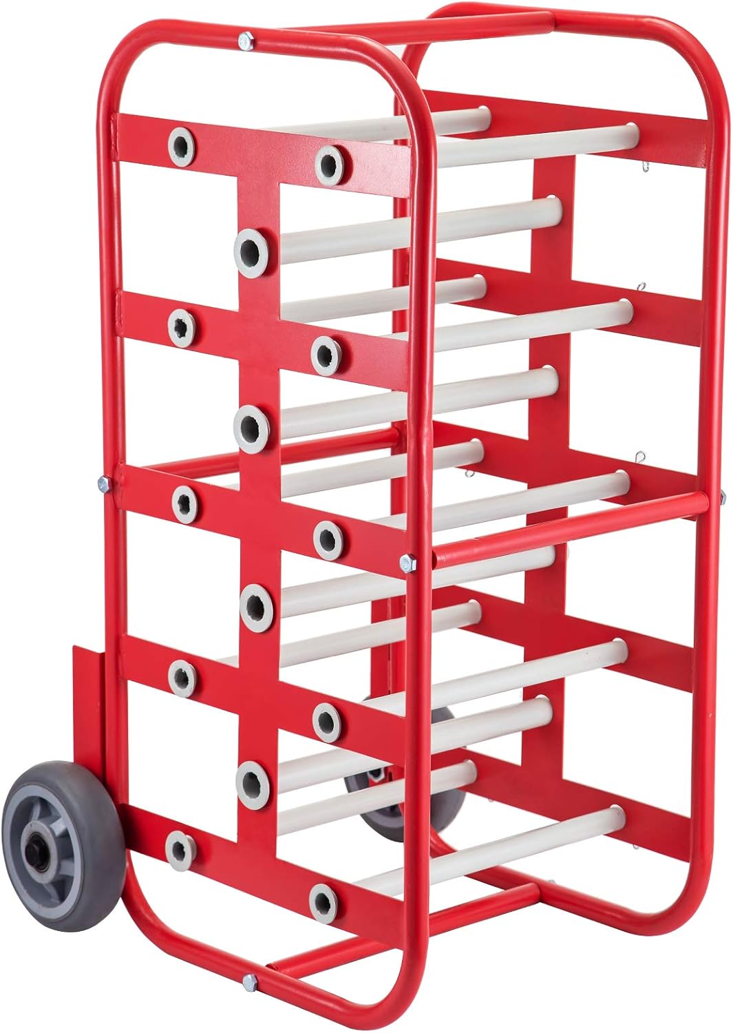 BestEquip Wire Reel Caddy 1Inch & 4/5Inch Axles Wire Spool Rack 43Inch x15Inch x17Inch Wire Caddy Multiple Axles Cable Spool Holder & Dispenser Wire Reel Distribution Storage for Workplace Efficiency