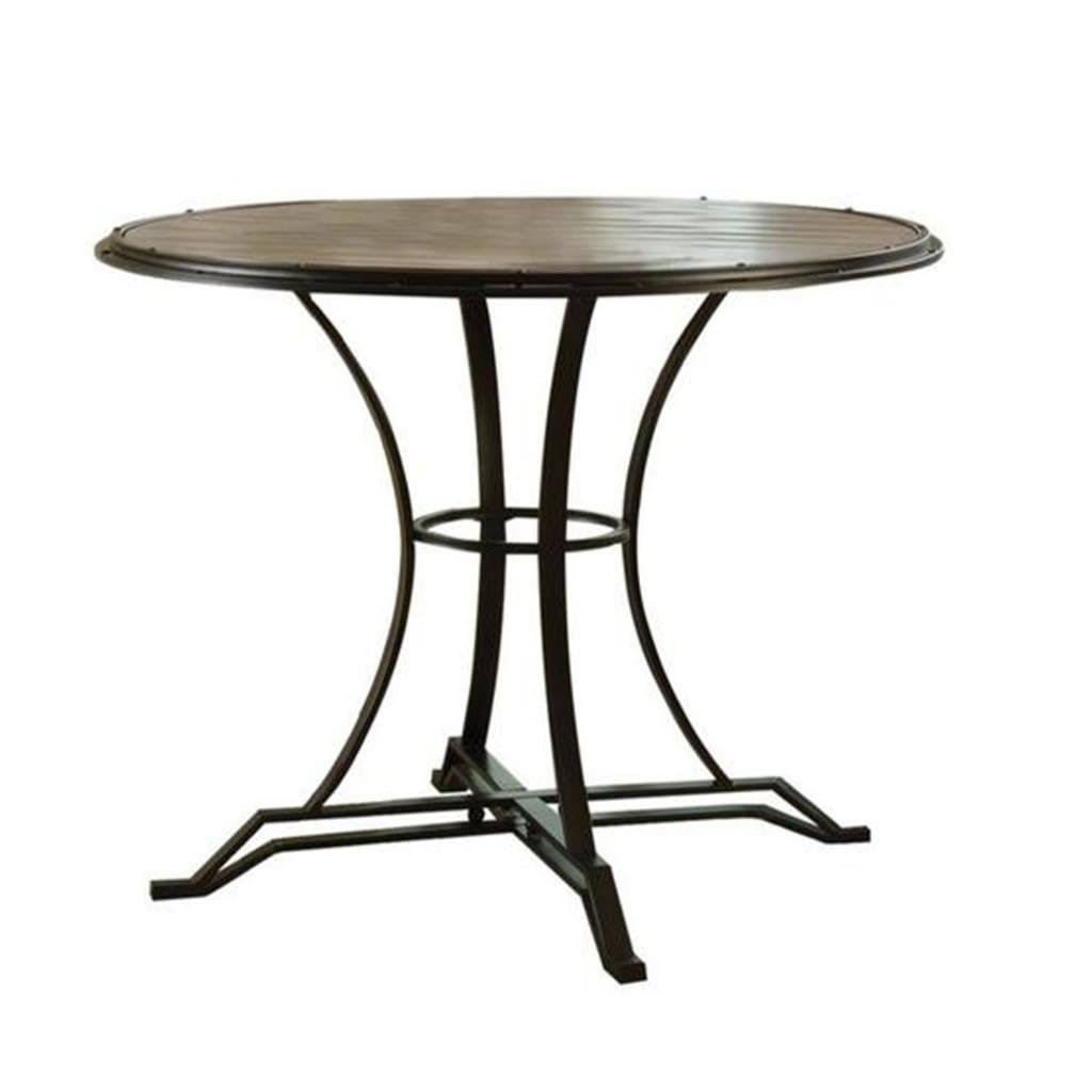 Acme Byton Counter Height Table, Antique Light Oak u0026 Black