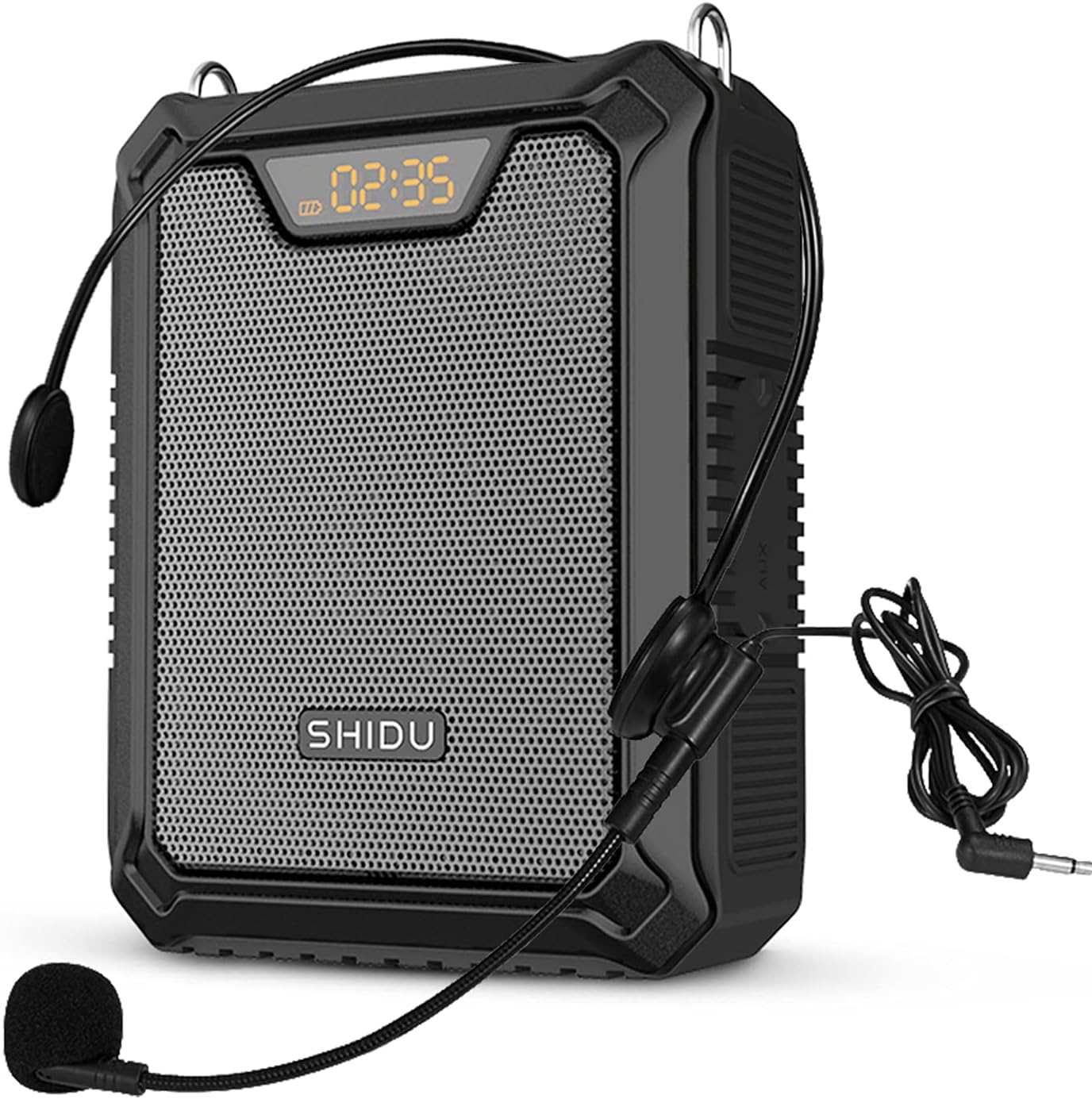 Portable Voice Amplifier with Headset Microphone Wired 25W 4400mAh Waterproof Bluetooth Voice Speaker Rechargeable Pa Speaker System Loudspeaker for Outdoors, Teachers, Tour Guides, Instructors etc