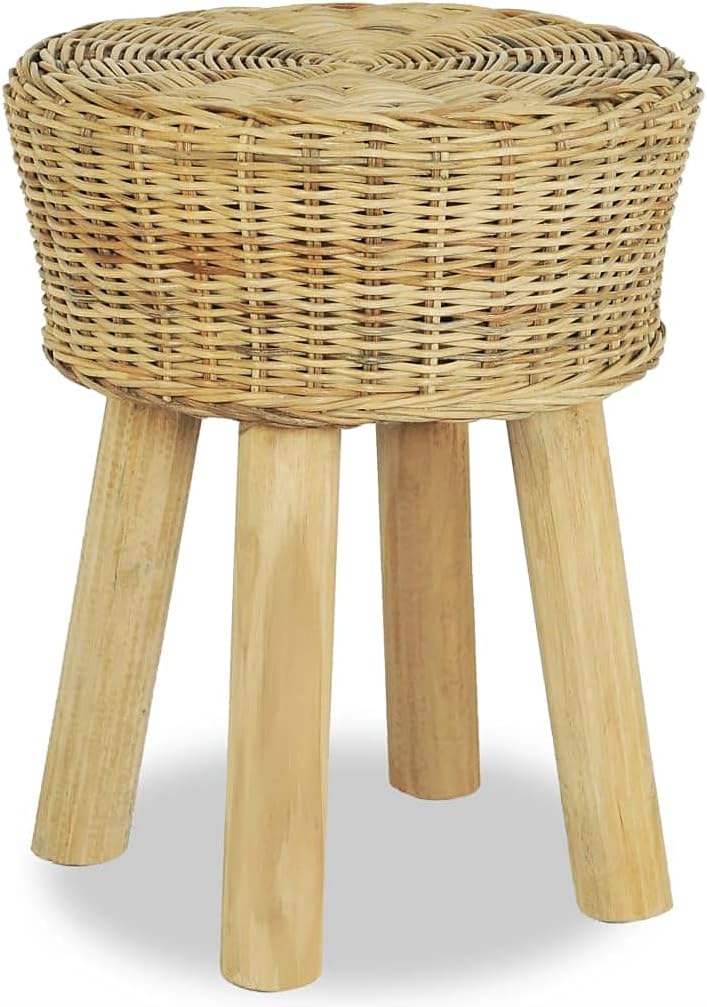 NusGear Bar Stool Natural Rattan -578 Pack of 2