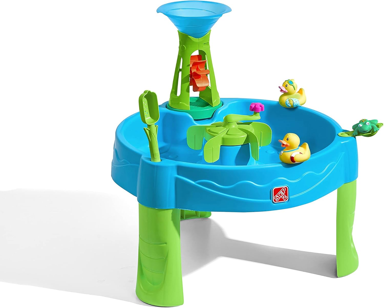 Step2 Duck Dive Water Table | Kids Water Table with Water Tower & 5-Pc Accessory Set, Multicolor, Basic Pack of 2