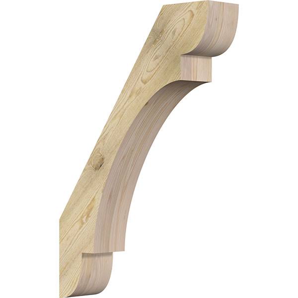 Ekena Millwork 6x22W x 26x22D x 38x22H Olympic Rough Sawn Brace, Douglas Fir