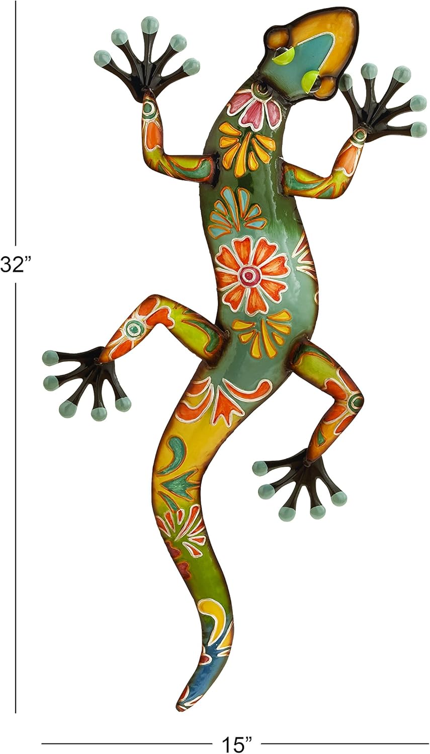 Deco 79 Metal Lizard, 32 by 15
