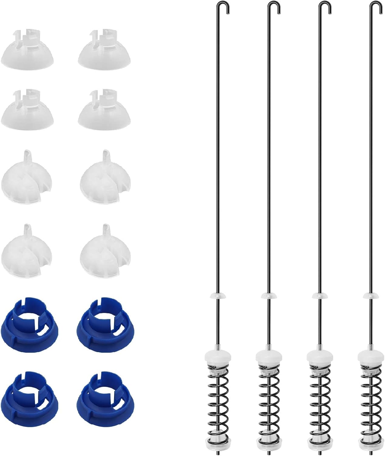 W11130362 Washer Suspension Kit - Compatible with Whirlpool,May-tag,Ken-more,Amana,Washing Machine - Fit WTW5000DW0, WTW5000DW2, MVWC565FW0, 11022352510, WTW4800XQ2, WTW4800XQ4, AP5971398