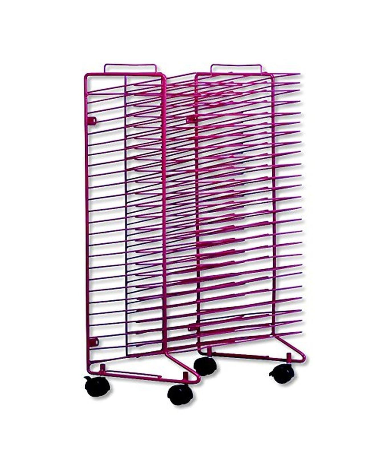 Sax Stack-A-Rack Drying Rack, Red, Powder Coated, 30 x 21 x 17 Inches