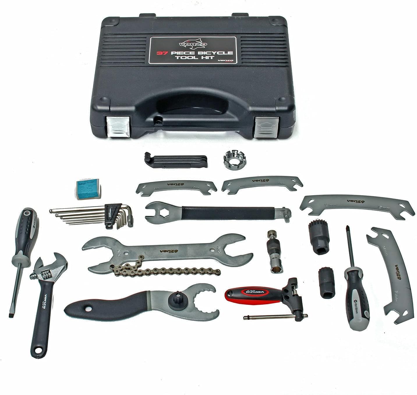 Venzo 37 Pieces Bike Bicycle Repair Tool Kit Set Maintenance Kits Pack of 2