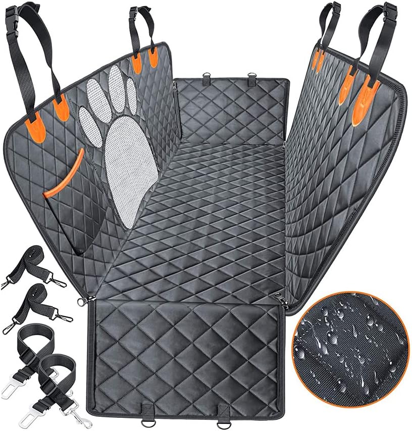Dog Car Seat Cover for Back Seat,Car Back Seat Cover for Dogs Kids with Side Protector,Durable Waterproof Backseat Protector