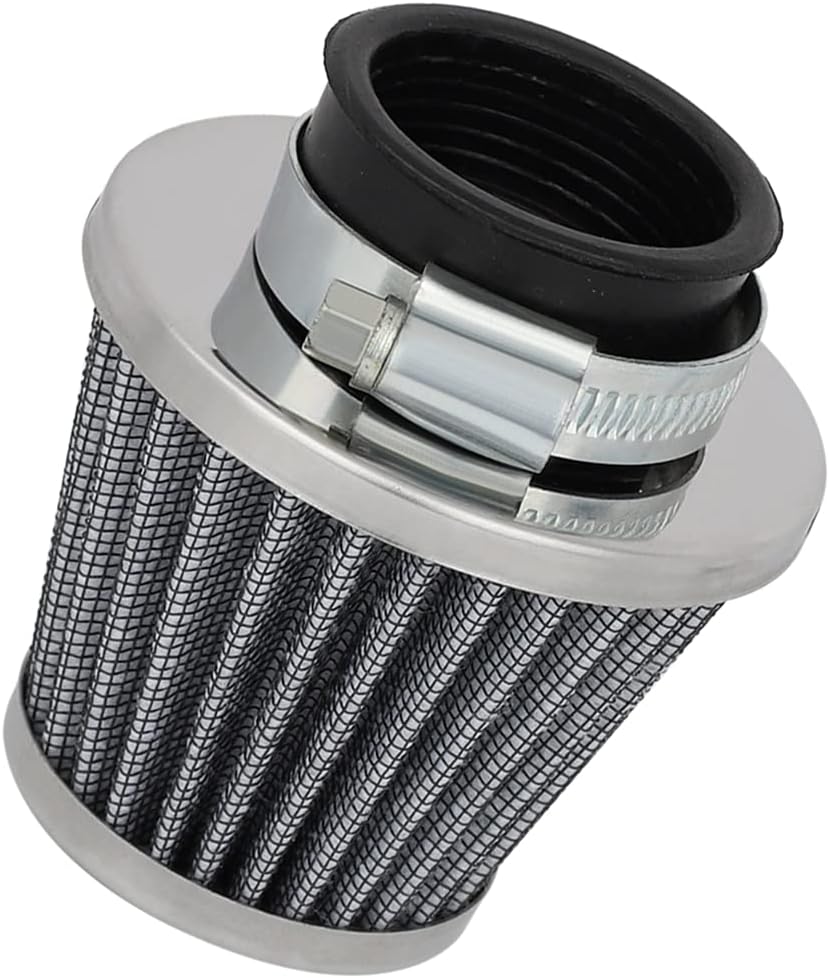 SocketGas Universal 35mm Air Filter Cleaner For 50cc 70cc 90cc 110cc 125cc Motorcycle ATV Quad Scooter Go Kart Moped Pit Dirt Racing Super Pocket Mini Bike (Black)