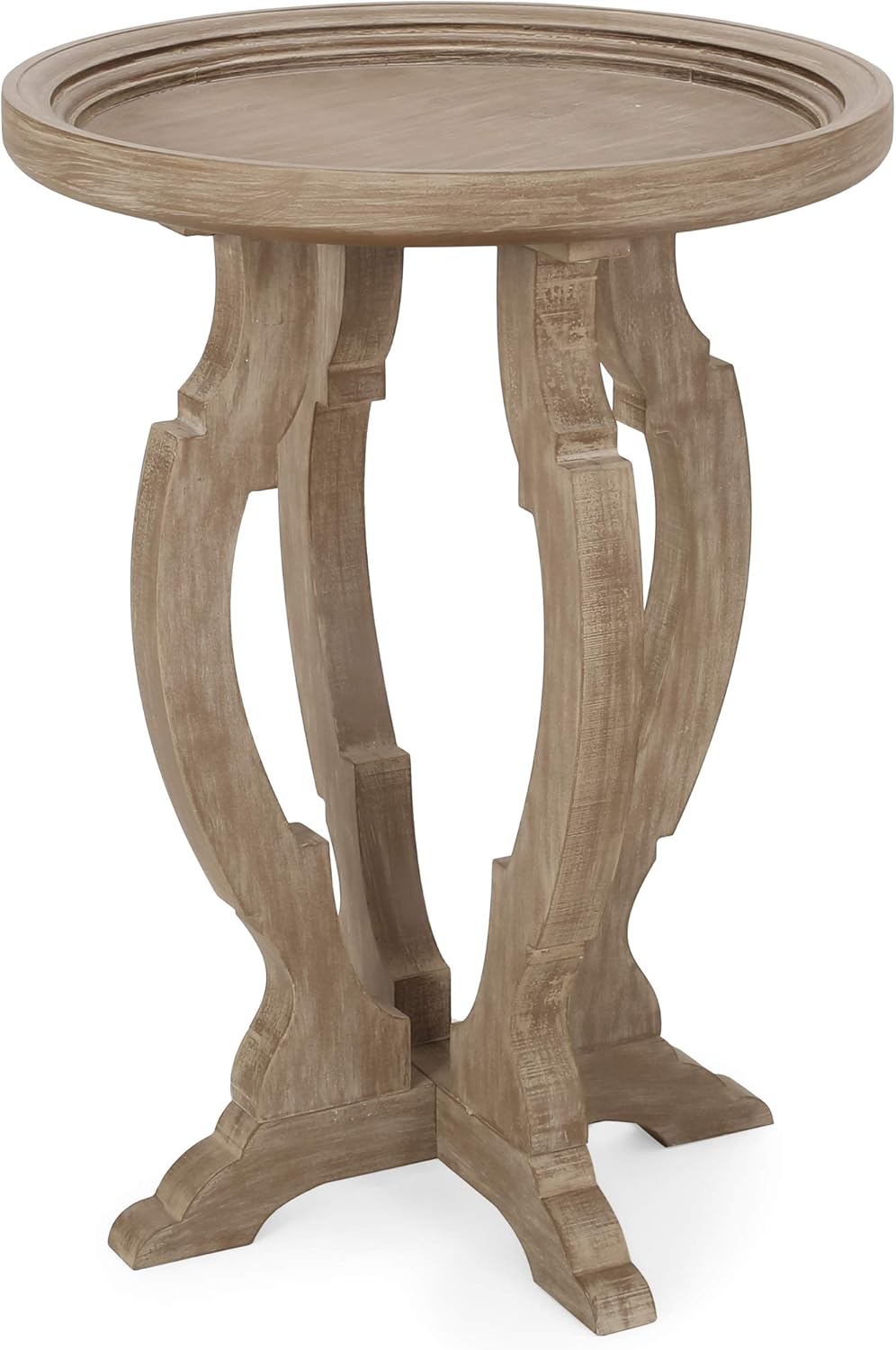 Christopher Knight Home Doris French Country Accent Table with Round Top, Natural