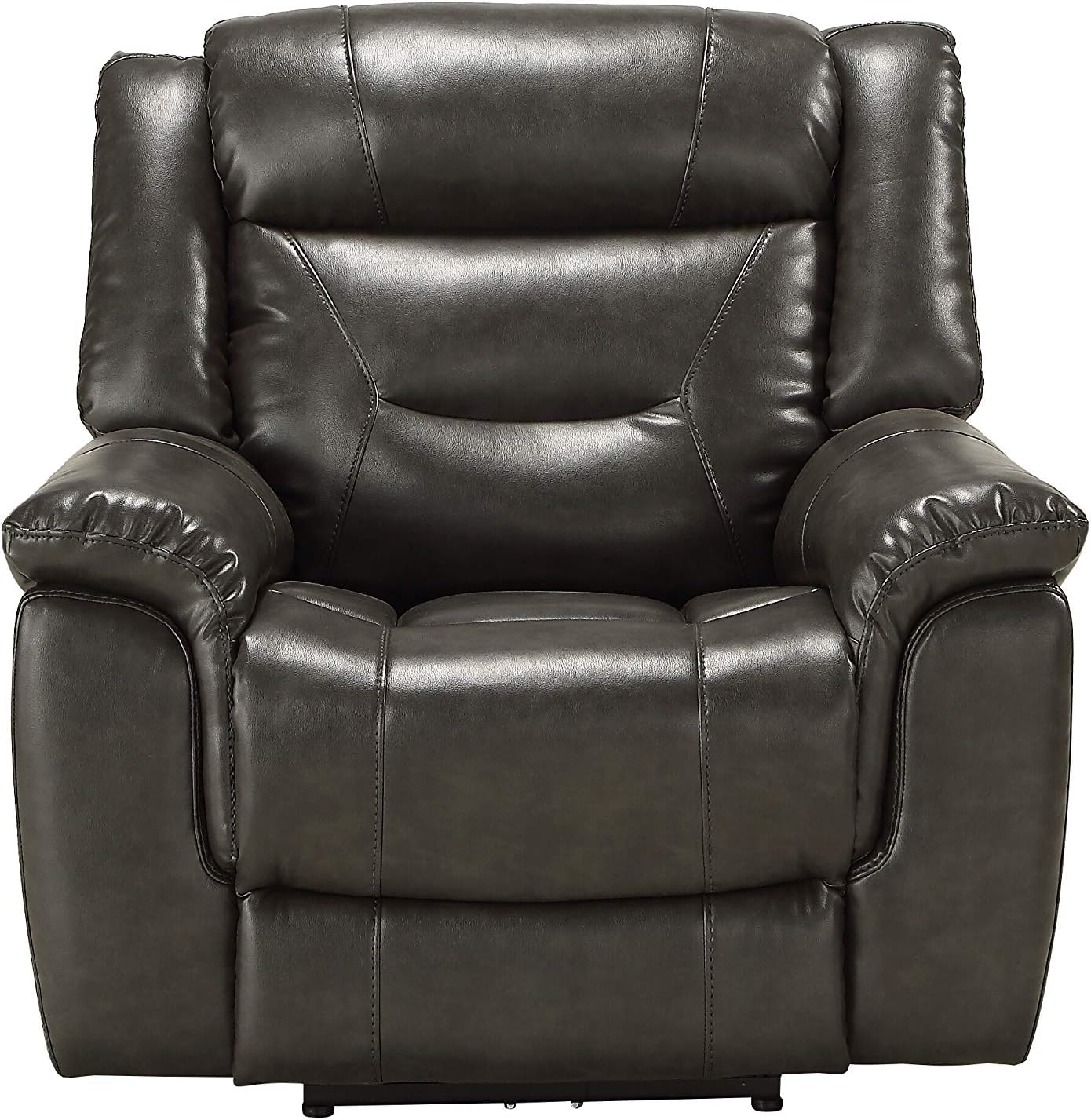 ACME Imogen Recliner (Power Motion) - - Gray Leather-Aire