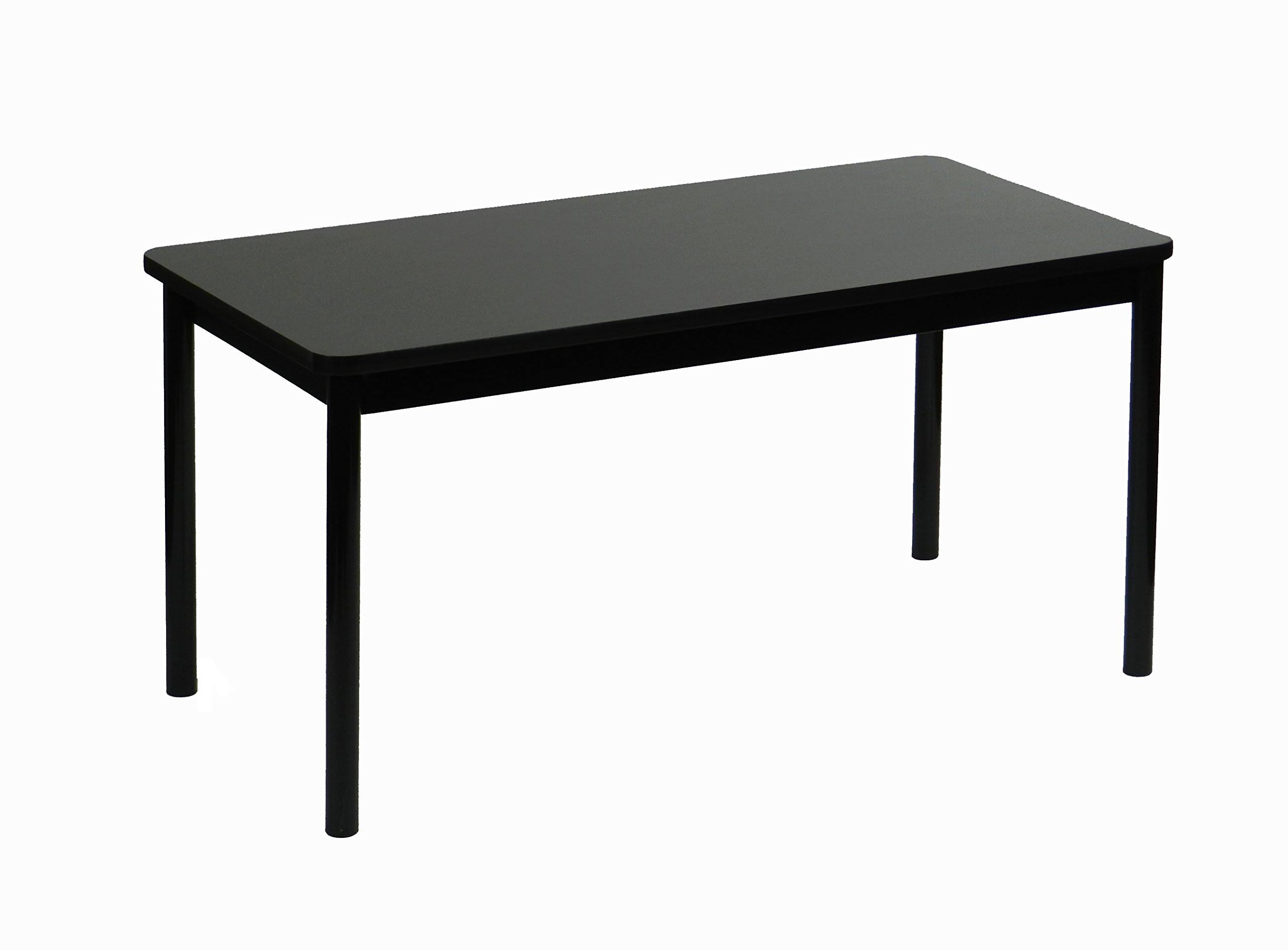 Correll LR3048-07 High Pressure Library Table 30 x 48 x 29 in. - Black Granite