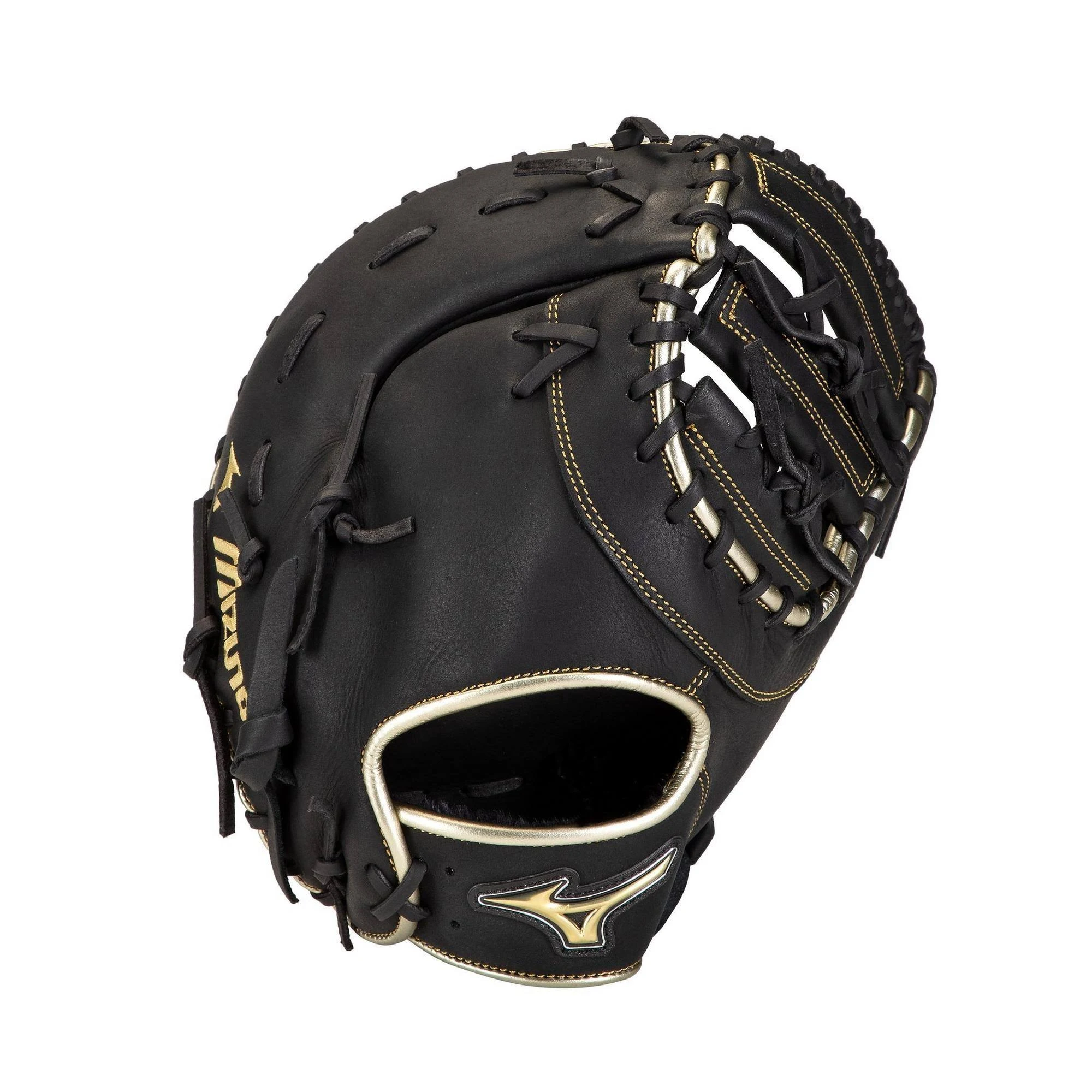 Mizuno MVP Prime SE 12.5x22 First Base Baseball Mitt-Black/Gold 12.5