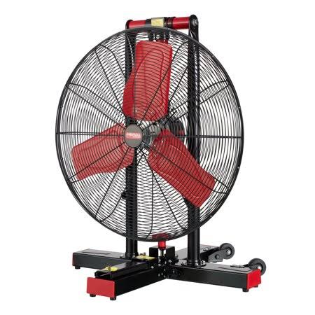 Hyper Tough Portable 24 inch Convertible Pedestal, Floor Fan, Black