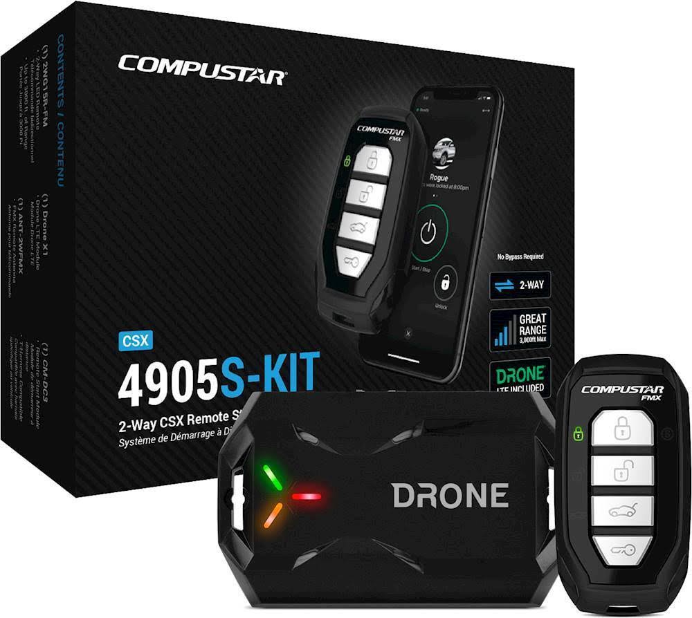 Compustar - 2-Way CSX Remote Start System/LTE Module - Black