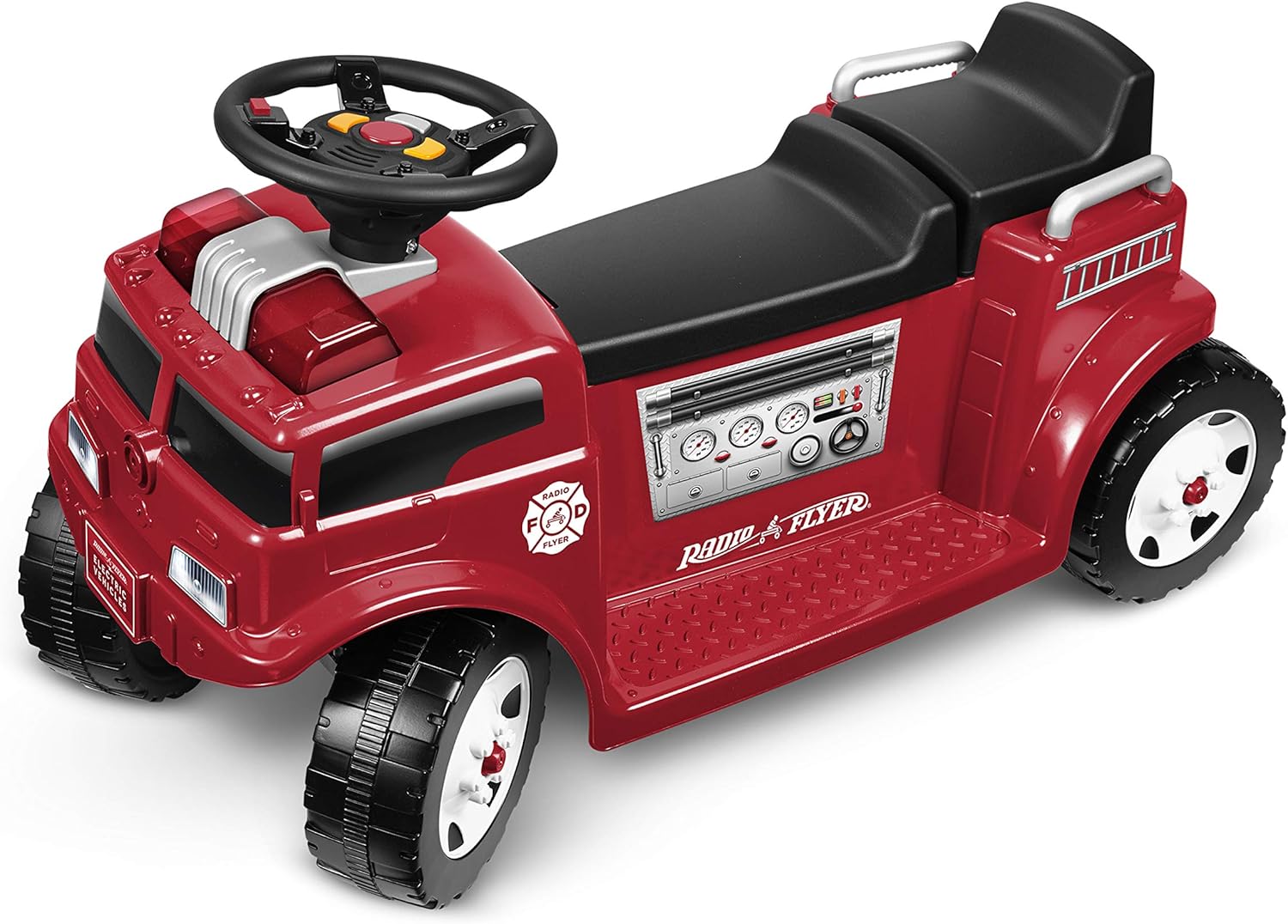 Radio Flyer Monster Truck with Lights & Sounds, 6 Volt Powered Electric Car, Ages 1.5+ Pack of 2