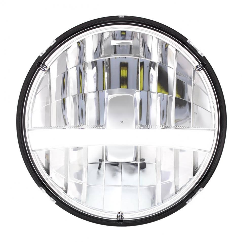 United Pacific 31459 White 7x22 High Power Headlight with LED Single Function Light Bar