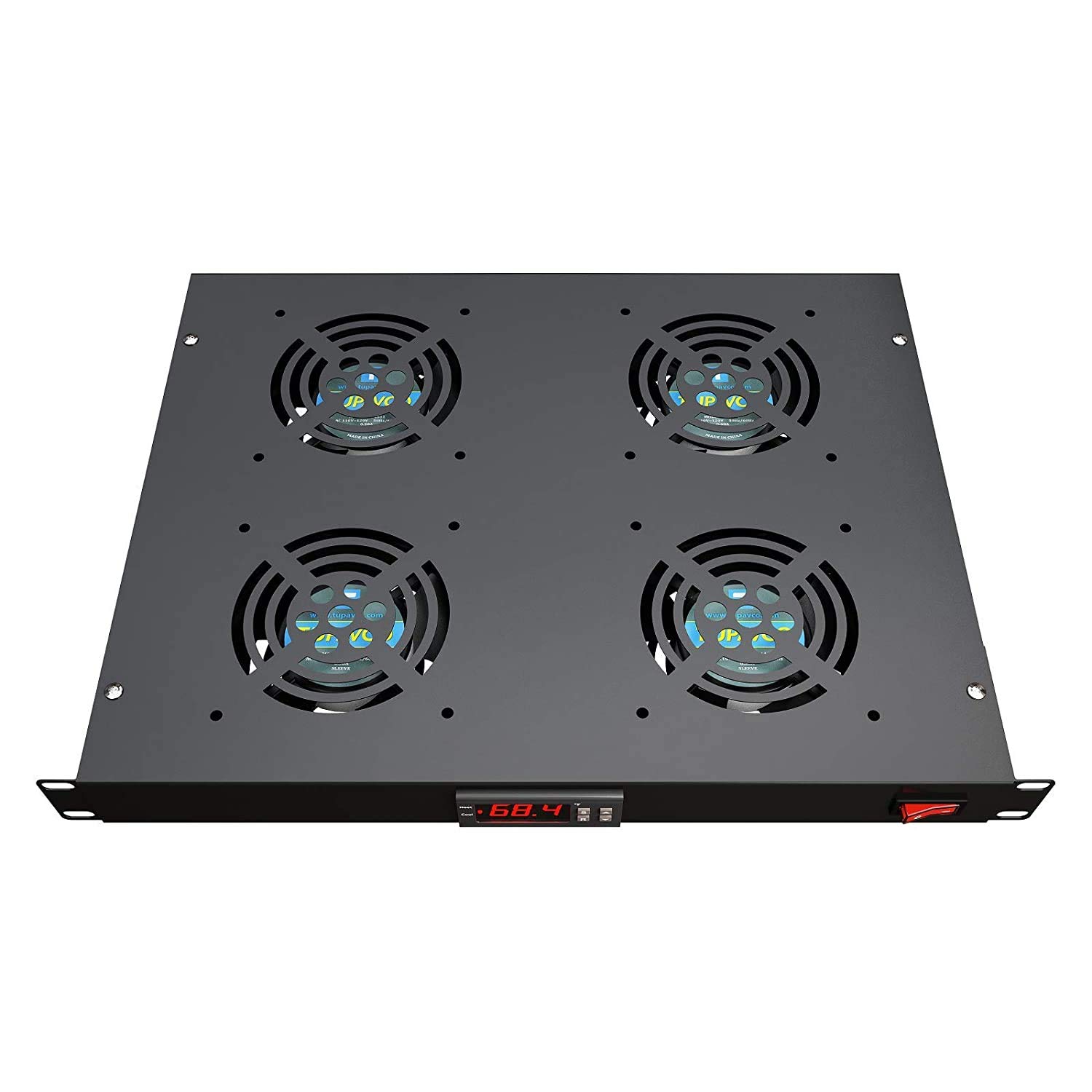 Rack Mount Fan - 4 Fans Server Cooling System - 1U 19
