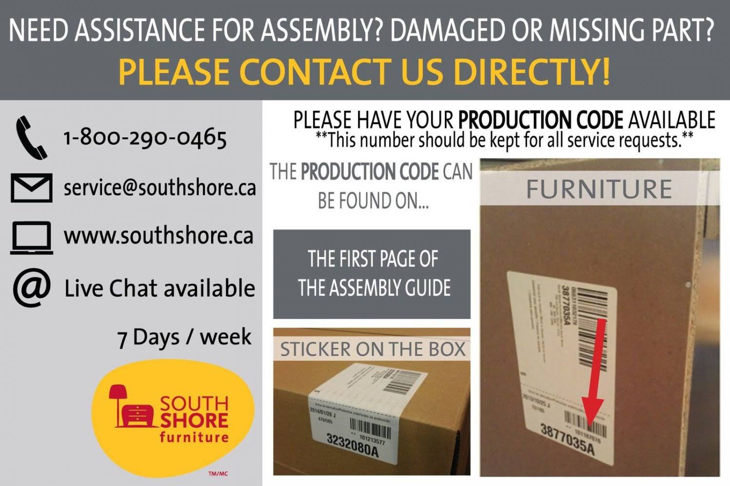 South Shore Libra Collection 3-Drawer Chest, Black