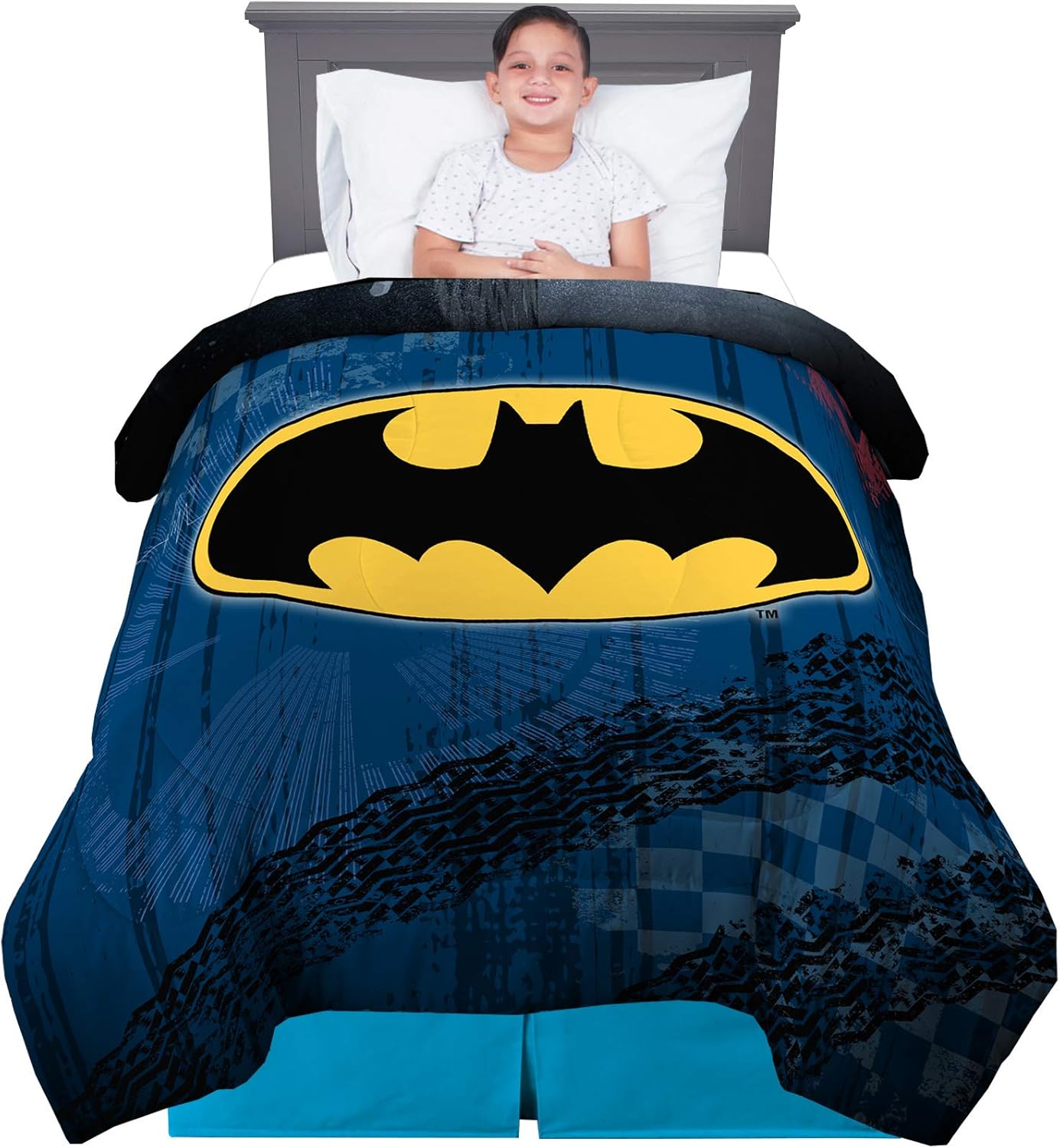 Franco Kids Bedding Super Soft Reversible Comforter, Twin/Full Size 72