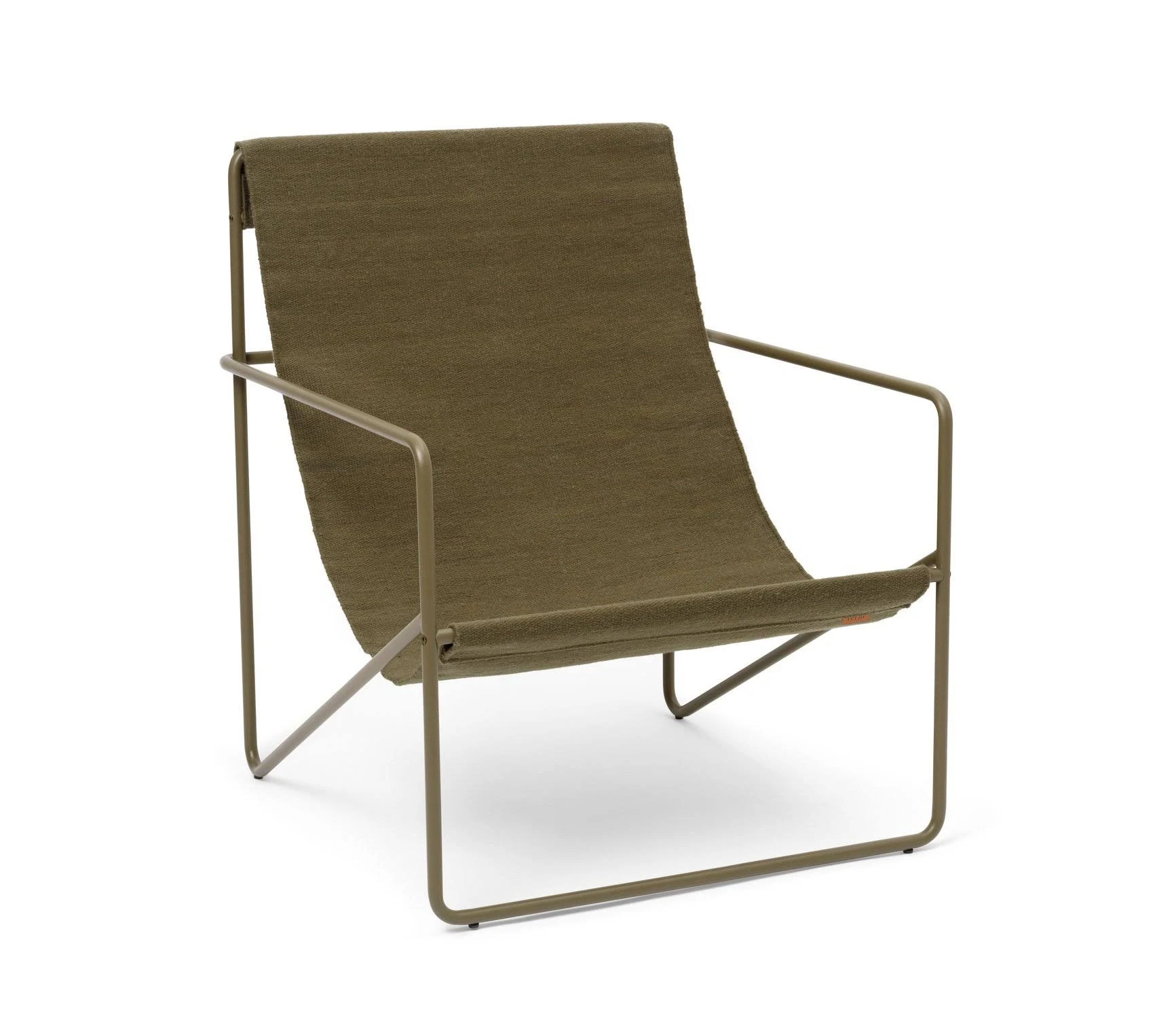 Ferm Living - Desert Lounge Chair, Black / Olive