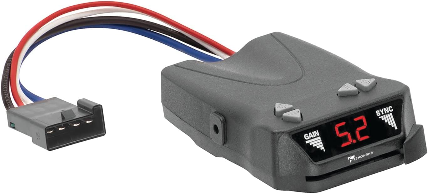Tekonsha 8507120 Brakeman IV, Time-Delay Brake Controller For Trailers with 1-4 Axles, Black