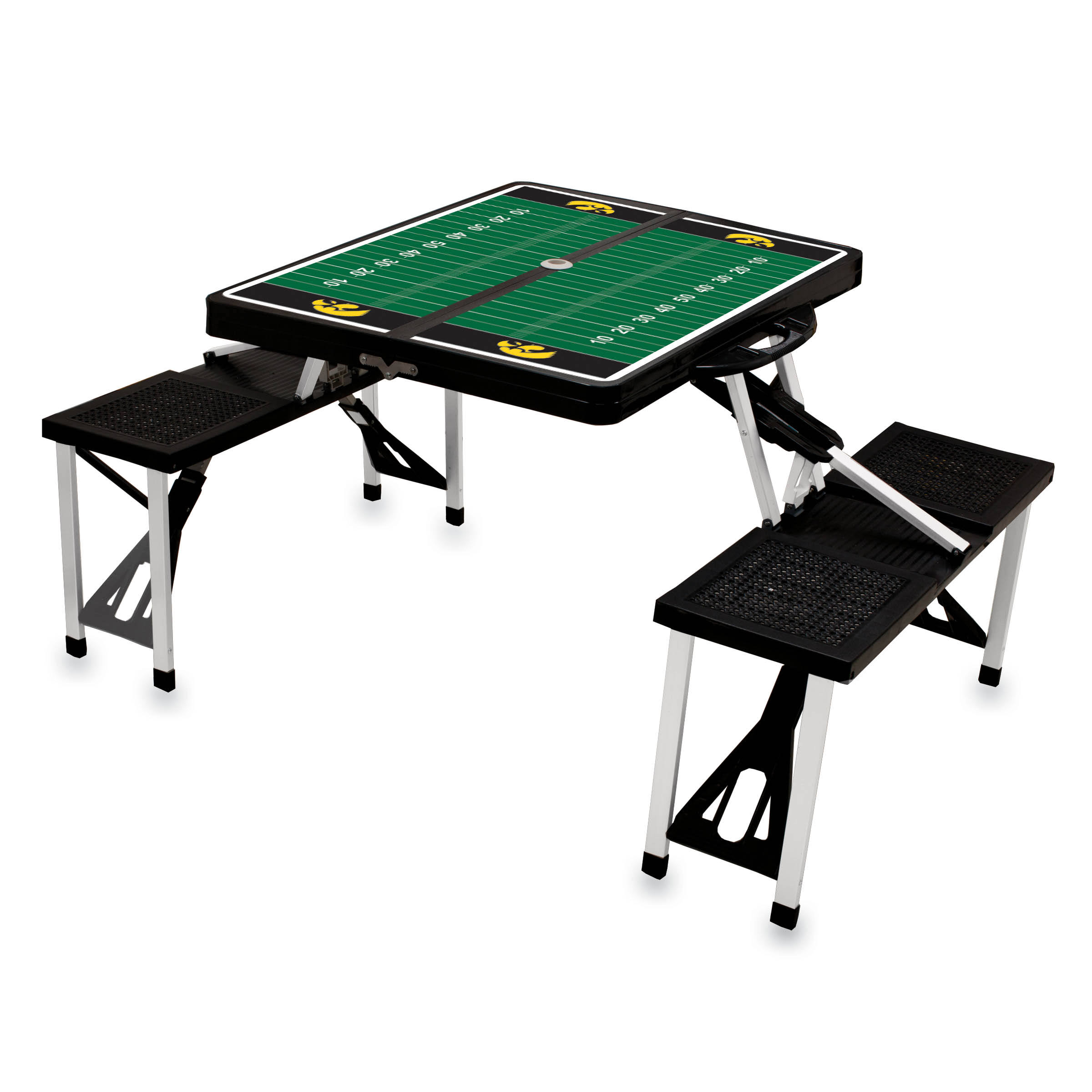 Iowa Hawkeyes Picnic Table - Black