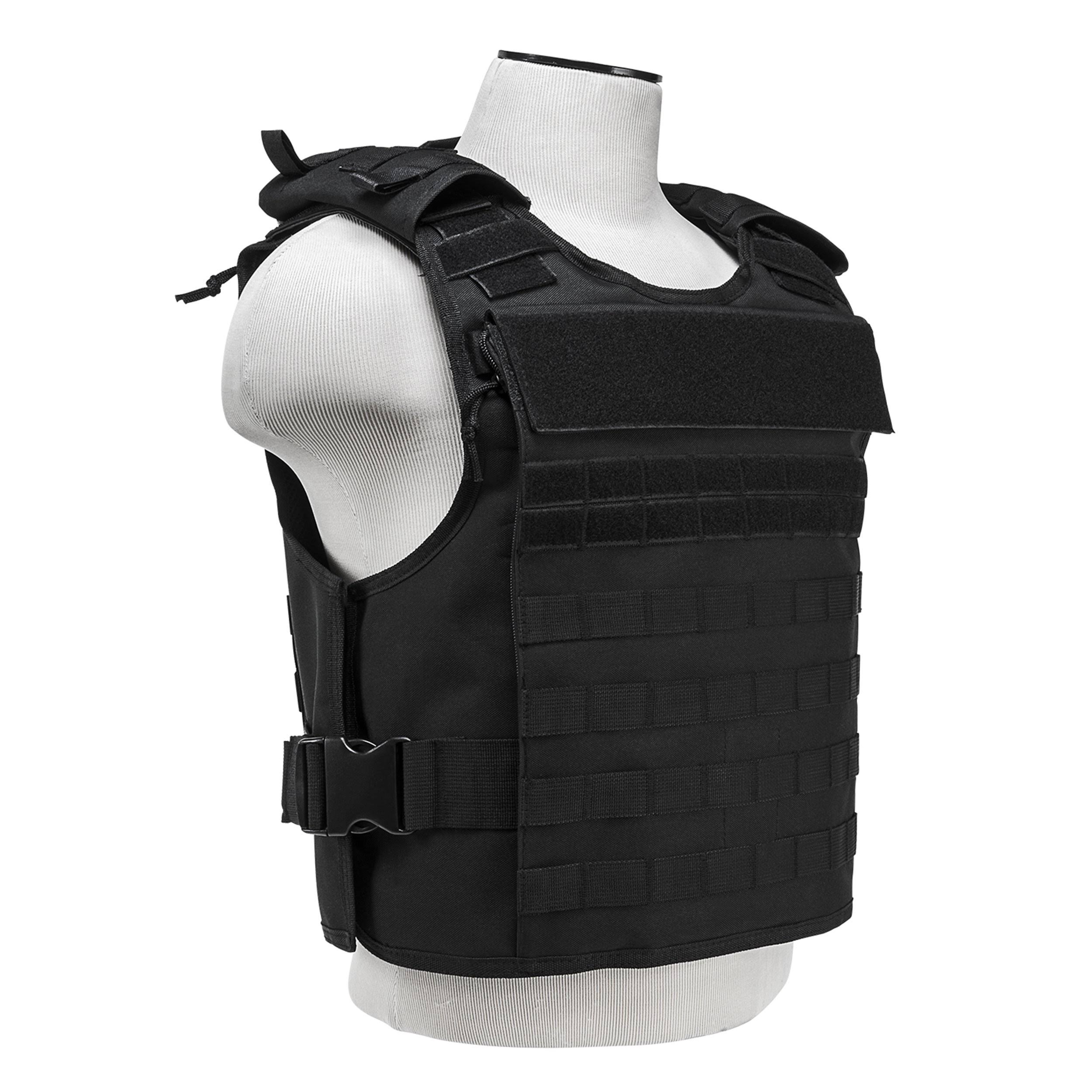 NcStar Plate Carrier with External Armor Pockets, Medium, 2XL, Black