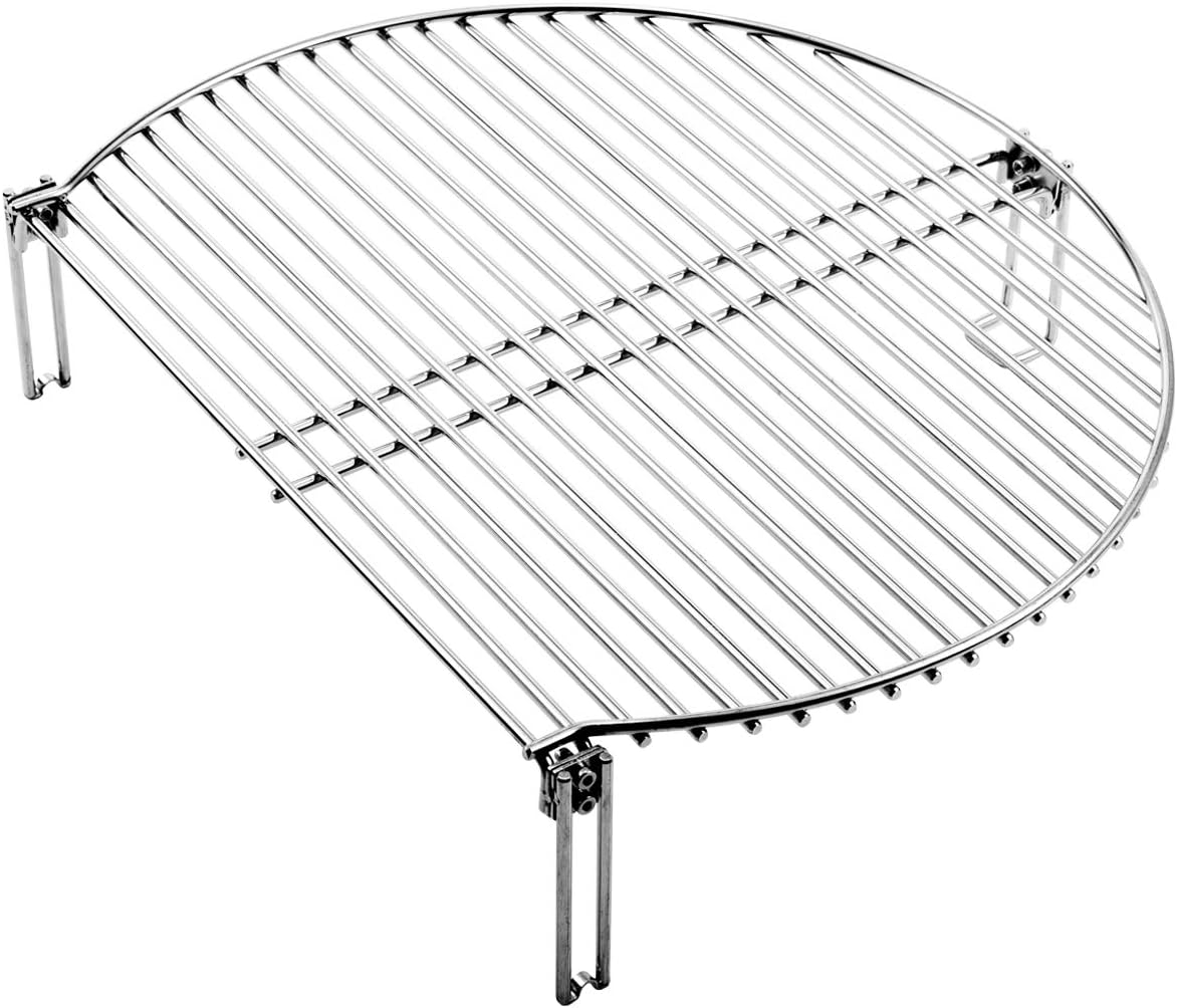 GriAddict Grill Expander Rack Stack Rack - Stainless Expansion Grilling Rack, Eggspander Large & X-Large Big Green Egg, Kamado Joe Classic Accessories, Adds 60% More Extra Grilling Space