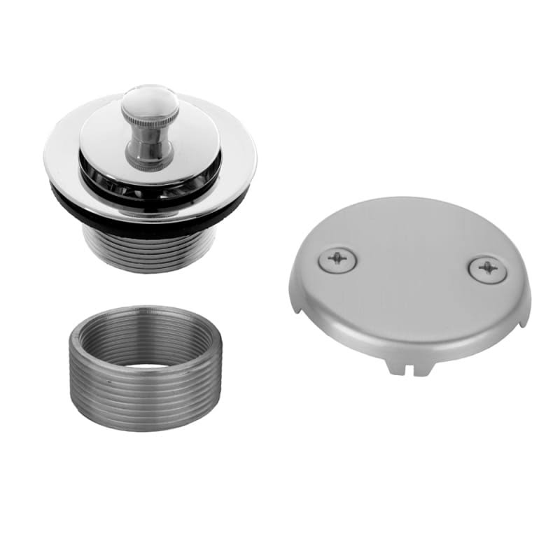 Jaclo 542-SC Lift and Turn Drain STRAINER with Faceplate- Two Hole - Satin Chrome