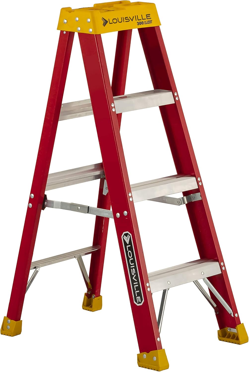 Louisville Ladder 4-Feet Fiberglass Stepladder, 300-Pound Capacity, L-3016-04