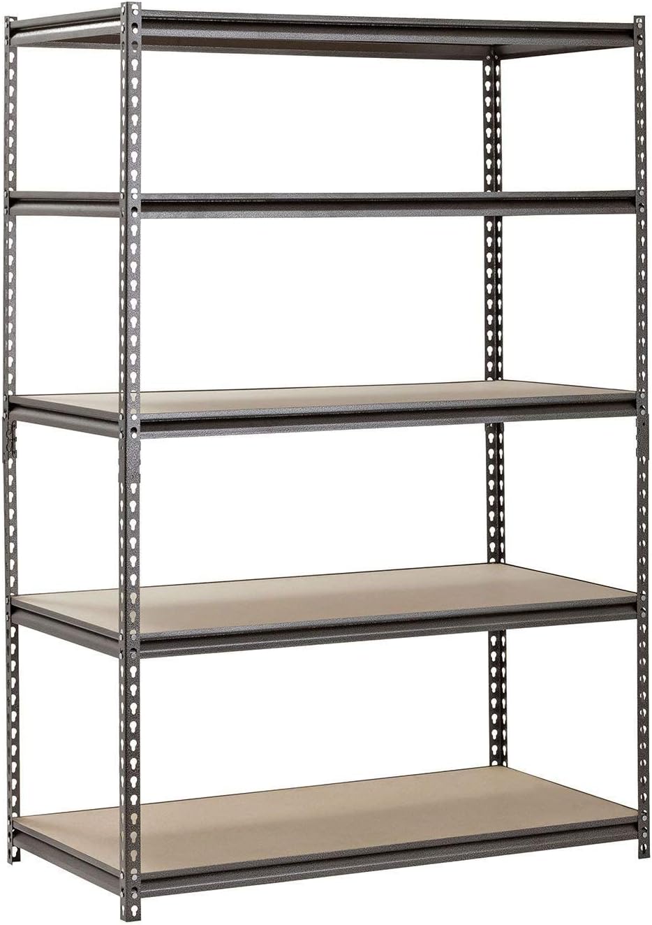 EDSAL Heavy Duty Garage Shelf Steel Metal Storage 5 Level Adjustable Shelves Unit 72