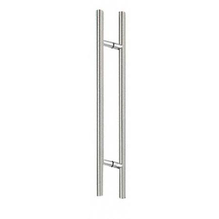CRL 54lpps Polished Stainless 54 inch Extra Length Ladder Style Back-to-Back Pull Handle, Silver