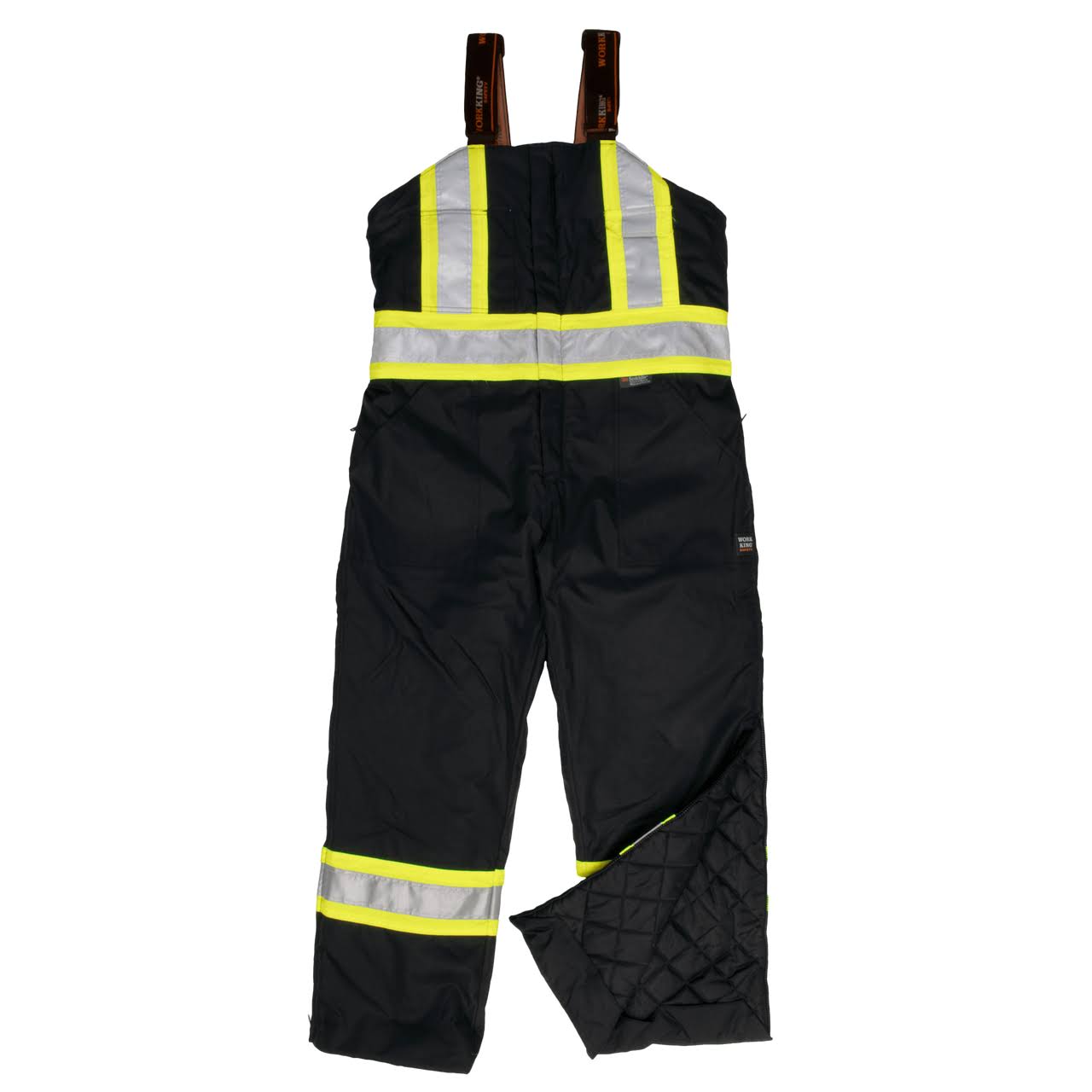 Work King Black Lined Safety Overall