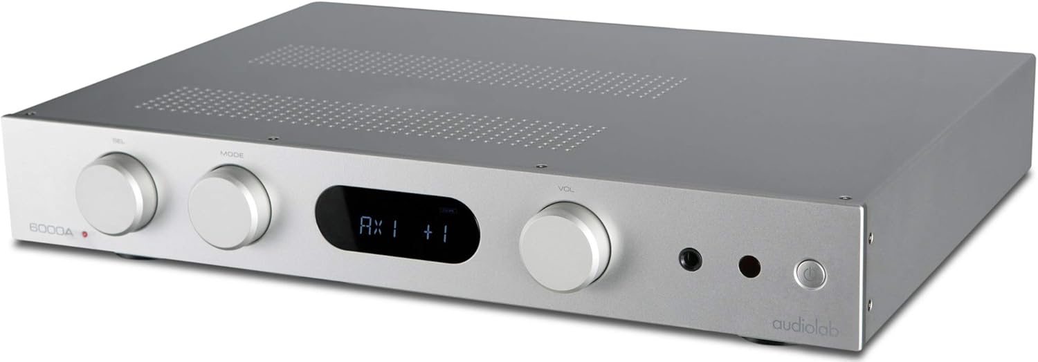 Audiolab 6000A 100-watt Stereo Integrated Amp/Bluetooth DAC - Silver